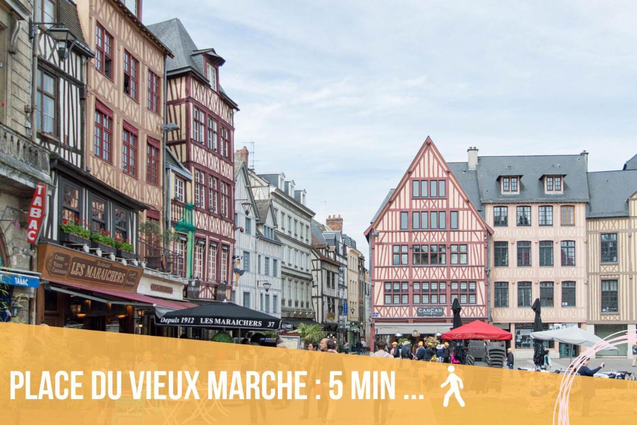Le Flaubert, Appartement Et Parking En Centre Ville Rouen Ngoại thất bức ảnh